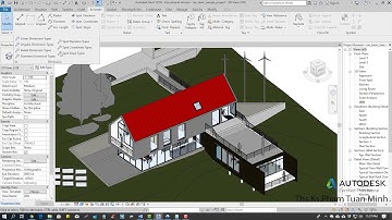 Hướng dẫn sử dụng Revit Architecture 2019 | Bài 07: Tìm hiểu về thanh ribbon và Quick Access Toolbar