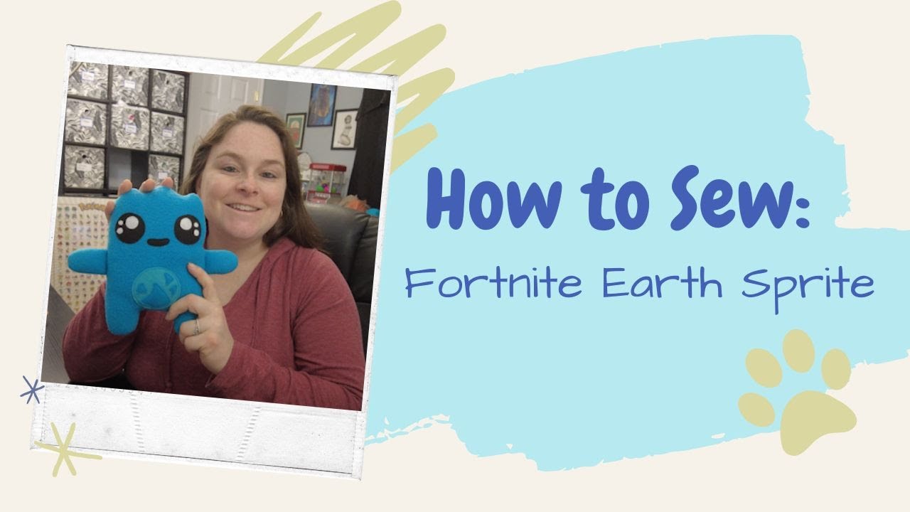 How to Make a Fortnite Earth Sprite - With Free Easy Sewing Beginner Pattern
