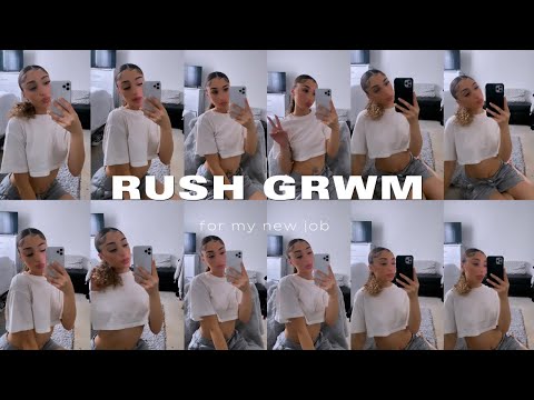 GRWM: rushing for orientation - YouTube