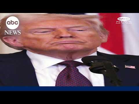 President Donald Trump announces additional 50% tariff on certain Canadian goods