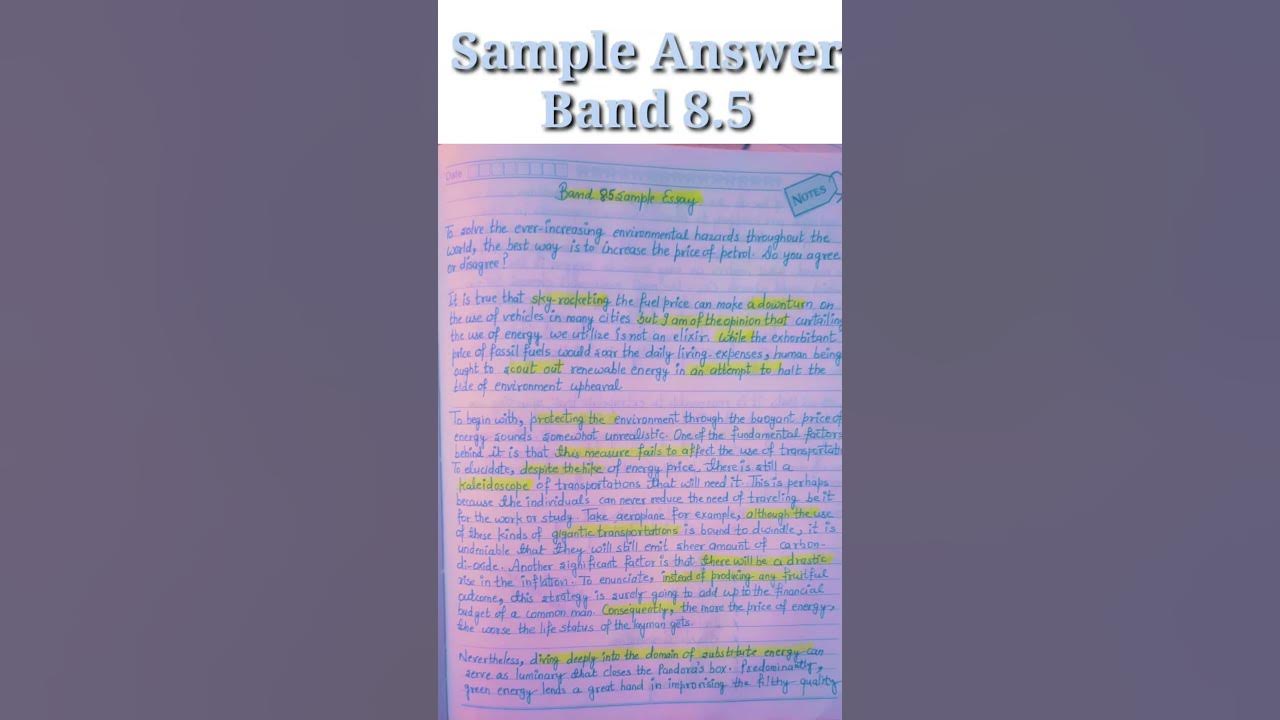 Band 8.5 sample Essay Band 8.5 task 2 How to score 8.5 in writing
