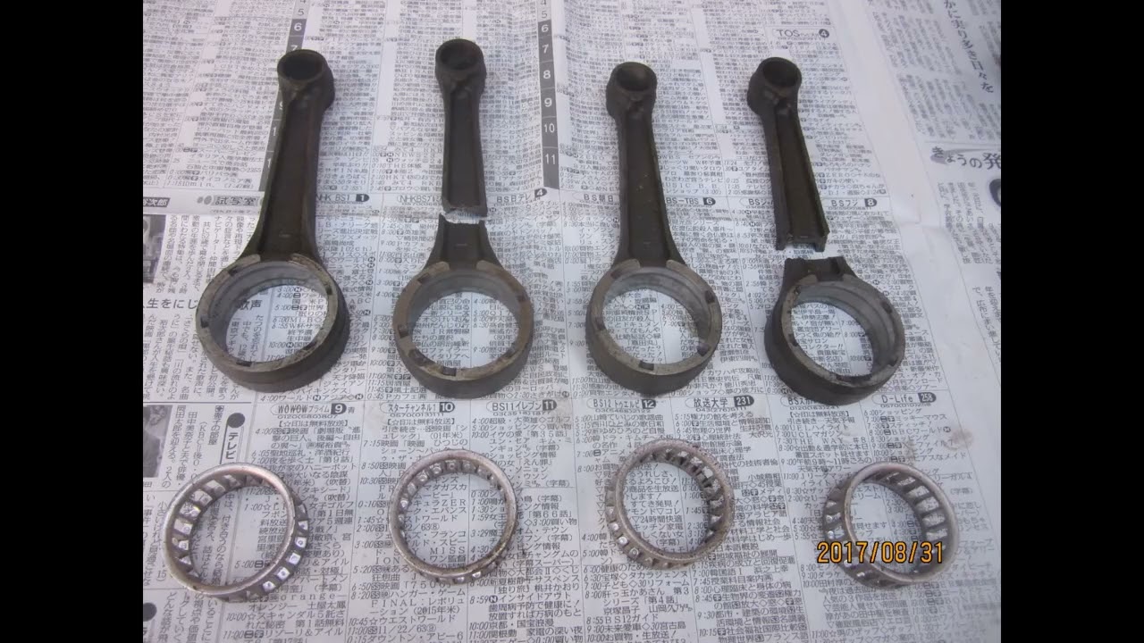 ホンダ S800 クランクシャフト分解、失敗編、、修復不能、 - YouTube