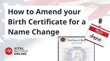 How to Amend Your Birth Certificate for a Name Change | Vital Records Online