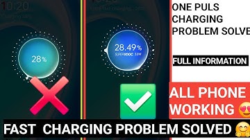 Fast charging not showing 100% Solution | OnePlus Fast Charging Not Working | SLOW Charging OnePlus