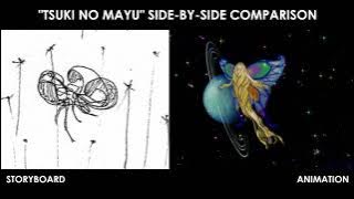 'Moon's Cocoon' (Tsuki no Mayu) storyboard v. animation