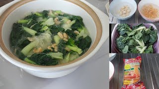 masakan hongkong sayur pakjoi caik udang kering scalop kering dan soon  majikanku suka@liyamenul