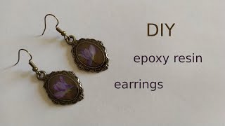 Diy epoxy resin earrings tutorial ...