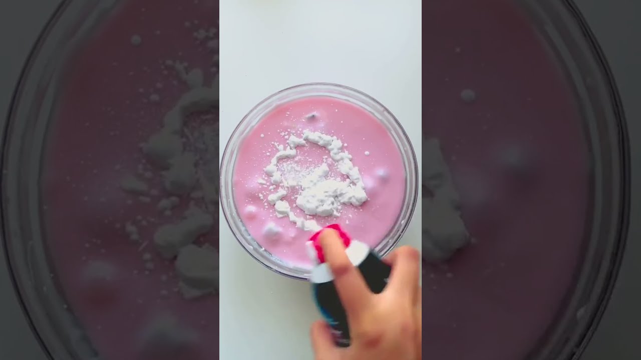 Mixing Shaving Cream Into Jiggly Slime Satisfying And Relaxing Slime