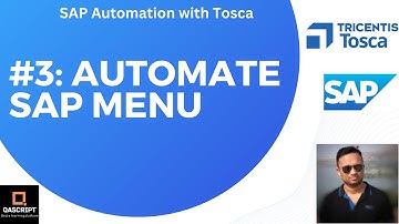 SAP GUI Automation |Tosca 2023.2 | Lesson 3 - Automate SAP Menu Bar | Logoff Confirmation Dialog|