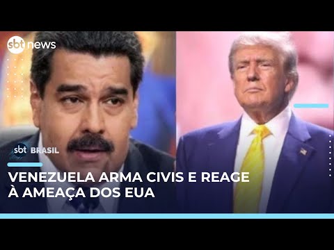 Video venezuela-posiciona-tropas-e-arma-civis-diante-de-ameaca-dos-eua-sbt-brasil