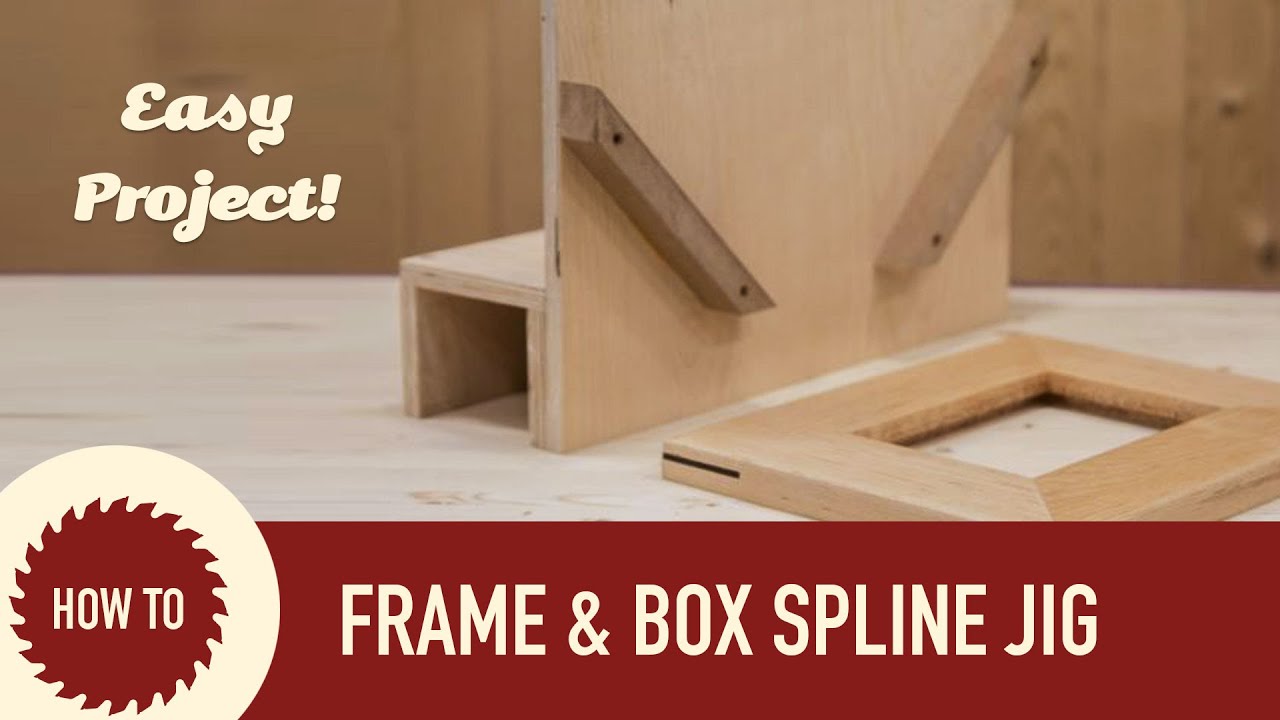 How to Make a Spline Jig for Picture Frames and Boxes ...