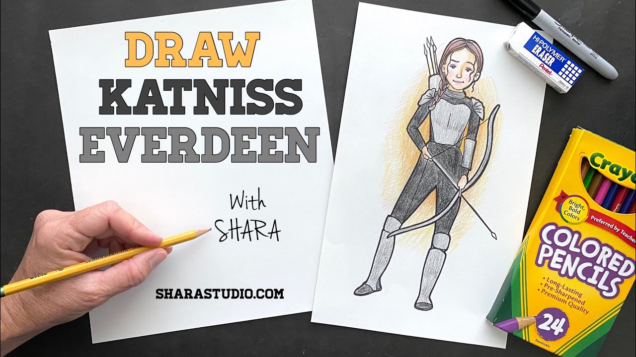 Katniss Everdeen Drawing With Color