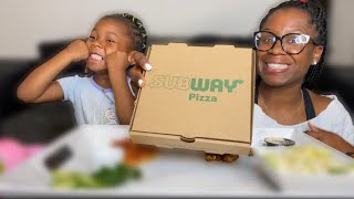 TikTok Viral Subway Pizza Mukbang • Who has your back?!