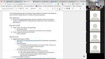 Kubernetes SIG API Machinery 20180523