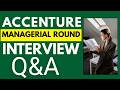 Top 25 Accenture Managerial Round Interview Questions and Answers