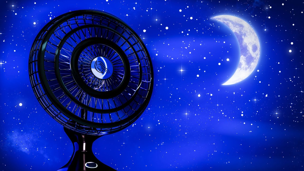 Fan White Noise for Sleeping with a Black Screen