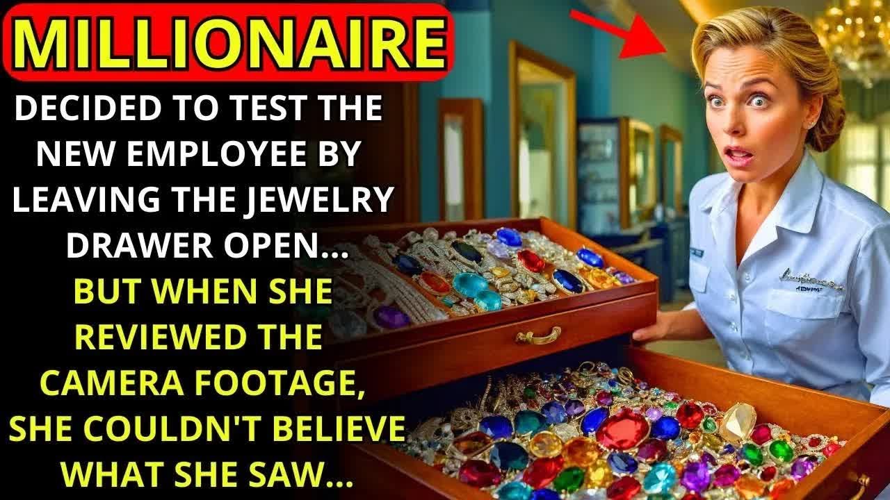 A MILLIONAIRE DECIDED TO TEST THE NEW MAID BY LEAVING THE JEWELRY DRAWER OPEN