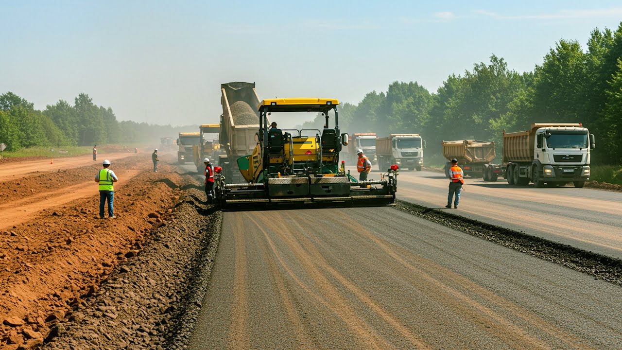 Awesome Gravel Road Construction | Modern Gravel Road Building With ...