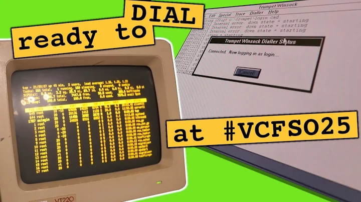 Dial-Up & Serial Terminal Nostalgia for #VCFSO25 [VCFe Behind The Scenes]