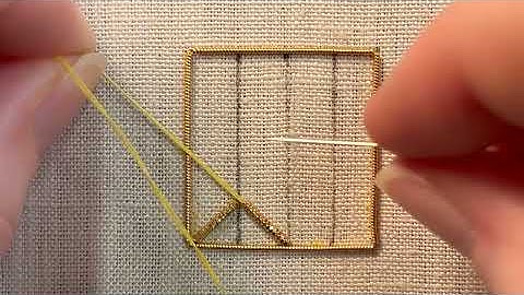 Goldwork Fundamentals: Chevron Cutwork