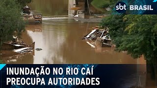 Rio Caí atinge cinco metros acima da cota de inundação no RS | SBT Brasil (13/05/24)