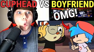 ''INDIE CROSS'' Cuphead Vs Boyfriend - Friday Night Funkin Animation @HornstrompToons REACTION!