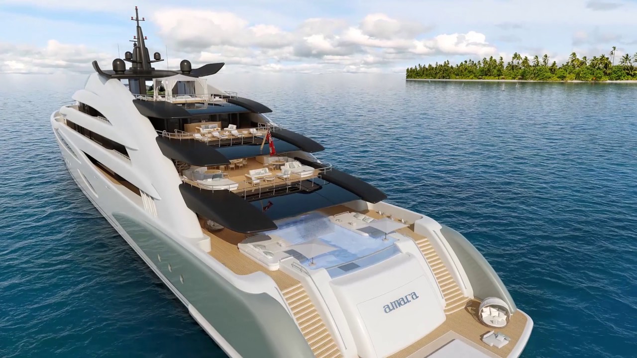 ⁣Oceanco Amara  A120-meter “resort” yacht
