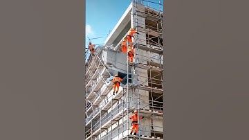 Shocking! The wall suddenly collapsed.. 👷‍♂️ #fail #construction #building #buildingcollapse