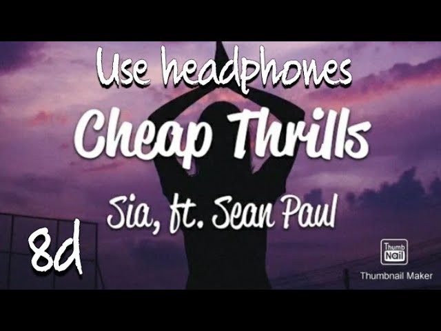 Sia-Cheap thrills(8d audio)