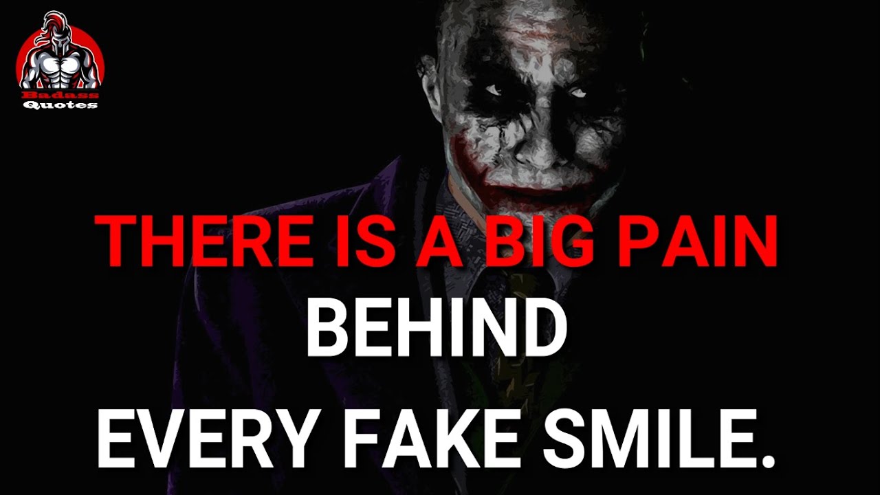 15 Most Powerfull Motivational Joker Quotes Jokers Collection There Is A Big Pain Badass Quotes Youtube
