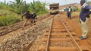 Uganda Railway line under  revamping to accommodate smooth running of trains.