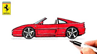 How to draw a Ferrari F355