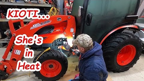 Kioti block heater install.