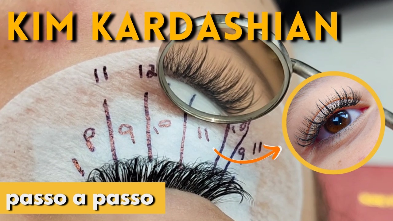 ✅EXTENSÃO DE CÍLIOS KIM KARDASHIAN COM FIOS TECNOLÓGICOS | PASSO A PASSO