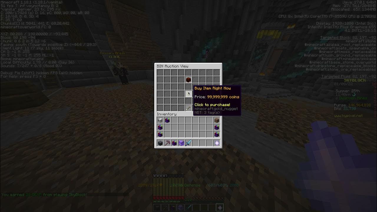 POV buying bal pet with quick claw HYPIXEL SKYBLOCK HYPIXEL