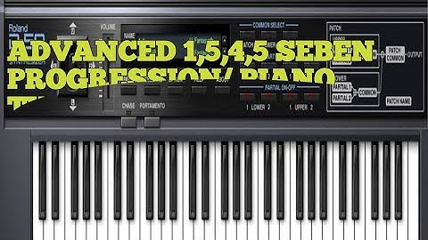 Advanced 1,5,4,5 Seben Progression/ Piano Tutorial