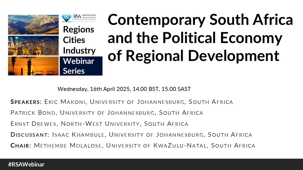 RCI: Contemporary South Africa and the Political Economy of Regional ...