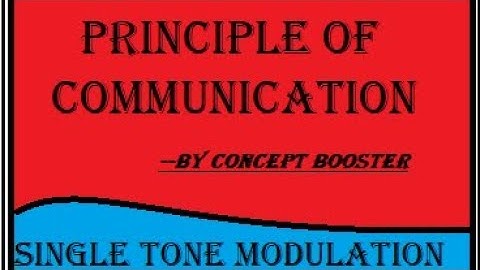 single tone  modulation