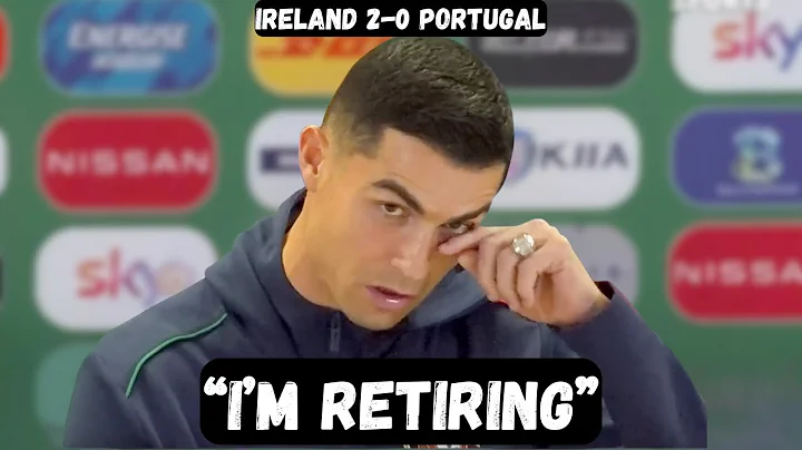 Cristiano Ronaldo ANNOUNCES RETIREMENT after RED CARD - Post Match Interview - Ireland vs Portugal