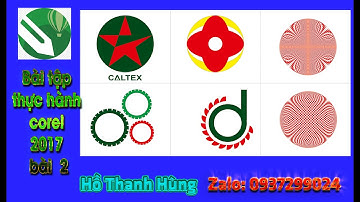 Bài tập thực hành corel 2017 bài 2 | Tự học corel tại nhà