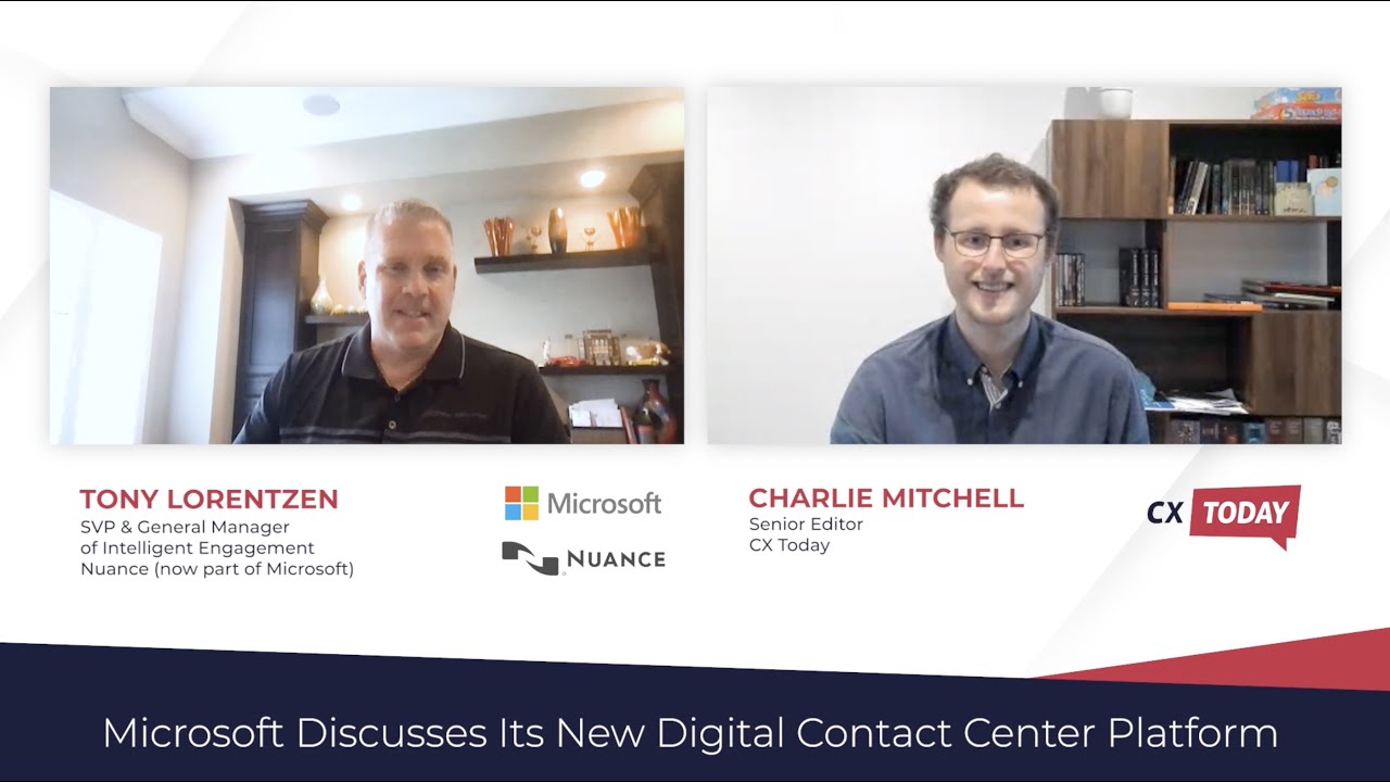 Nuance (a Microsoft Company) Discusses Its New Digital Contact Center  Platform - YouTube