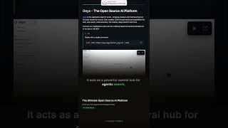 Build Your Own AI Platform with Onyx #shorts #llm #ai #agents