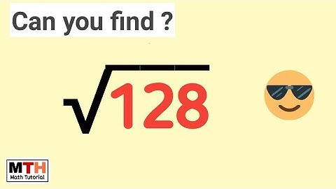 How to simplify square root of 128 || Simplify Root 128,  Sqrt(128)