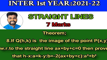 INTER 1st YEAR CRASH COURSE||MATHS-1B||STRAIGHT LINES-LAQ 7M FOR A.P & T.S@NanajiGonnabathula