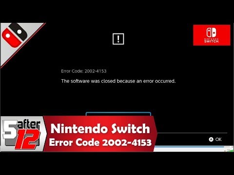 Nintendo Switch Troubleshooting Error Code 02 4153 Youtube