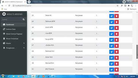 absensi berbasis web dengan framework laravel