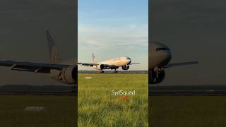 SMOOTH United Airlines Boeing 777 Landing @ Sunrsie! #aviation #boeing #boeing777