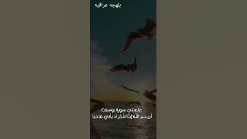 علمتني سوره يوسف أن جبر الله إذا تأخر لايأتي عاديا🤲 أكتبوا يارب 🤲 أشترك بالقناه فضلاً وليس أمراً ❤