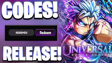 RELEASE! NEW ALL WORKING CODES FOR UNIVERSAL TOWER DEFENSE! ROBLOX UNIVERSAL TOWER DEFENSE CODES
