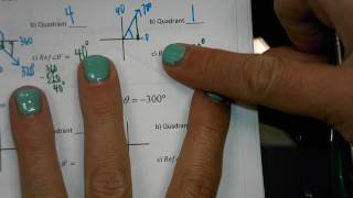Math 3 Notes Unit 10 Section 2 Angles in Standard Position & Introduction to Solving for an Angle